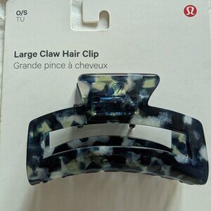 NWT Lululemon Large Claw Hair Clip Blue Tortoise